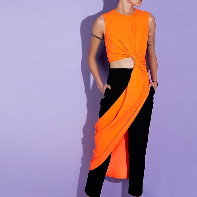 #summer #dressings #feel #the #beauty #orange #dress #pants #lilac #backdrop #model #inspiration #pastels #passion #dear #feeling #good #times #now