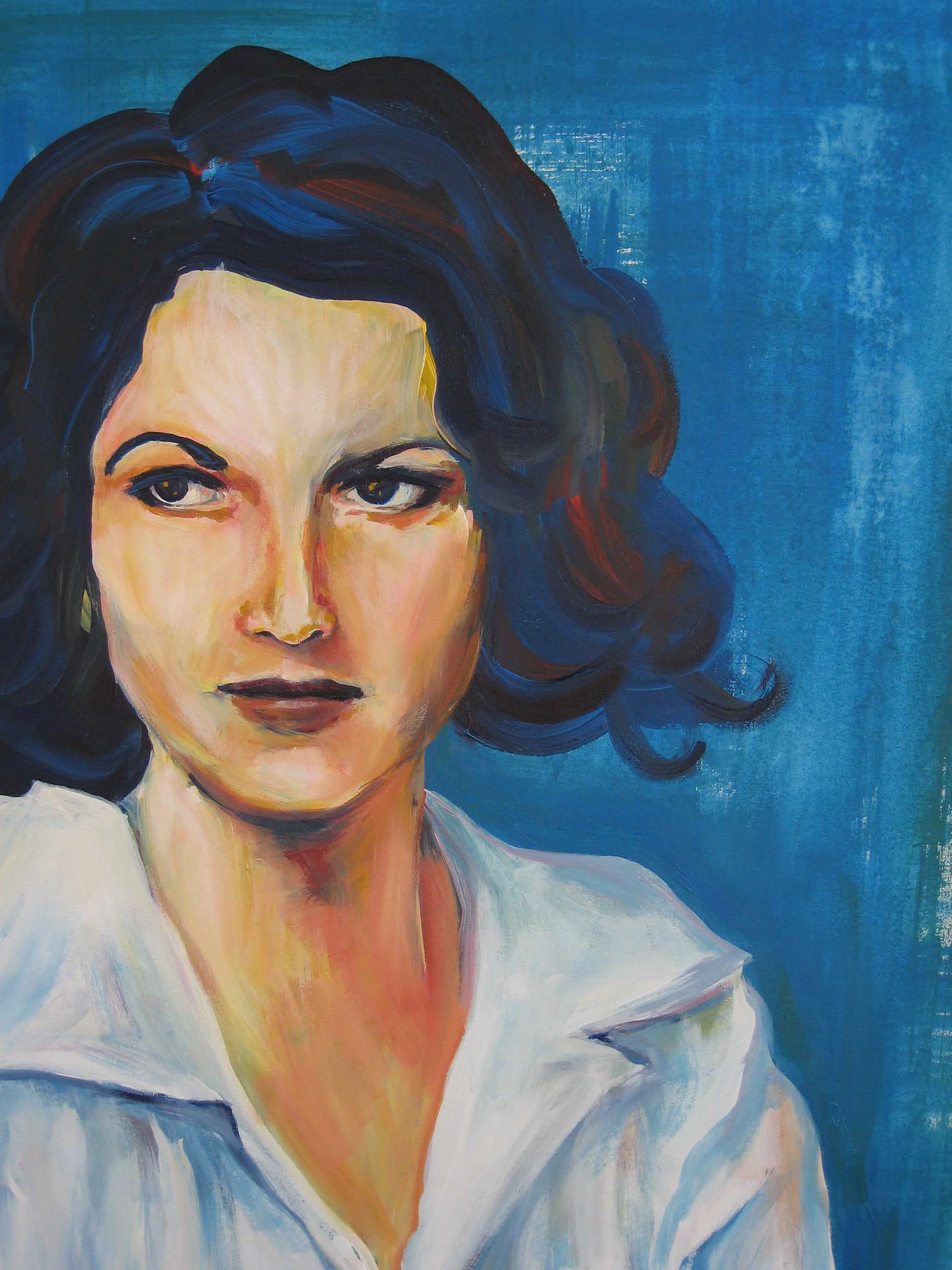 Zelda Fitzgerald, acrylic on canvas