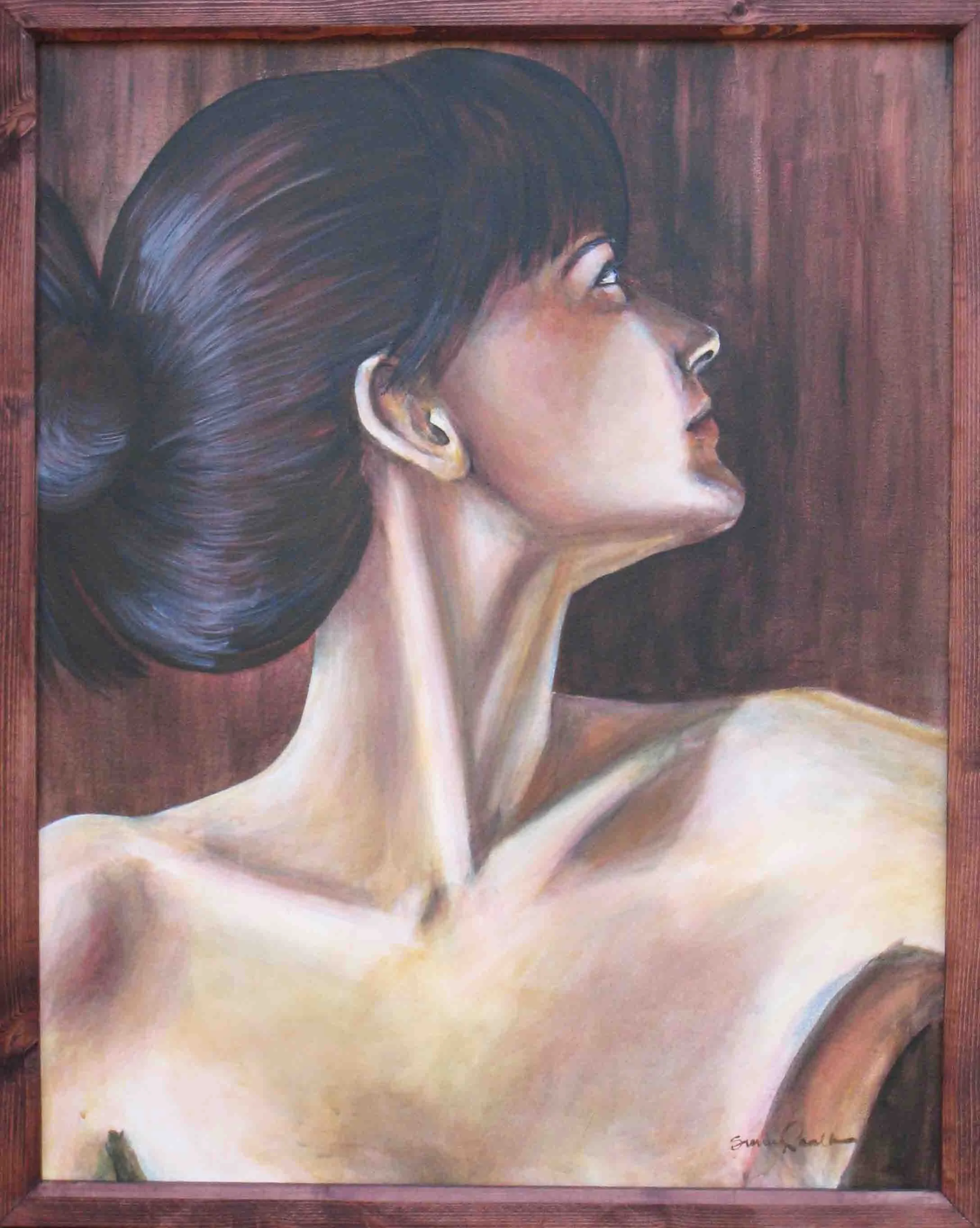 Distracted, acrylic on canvas