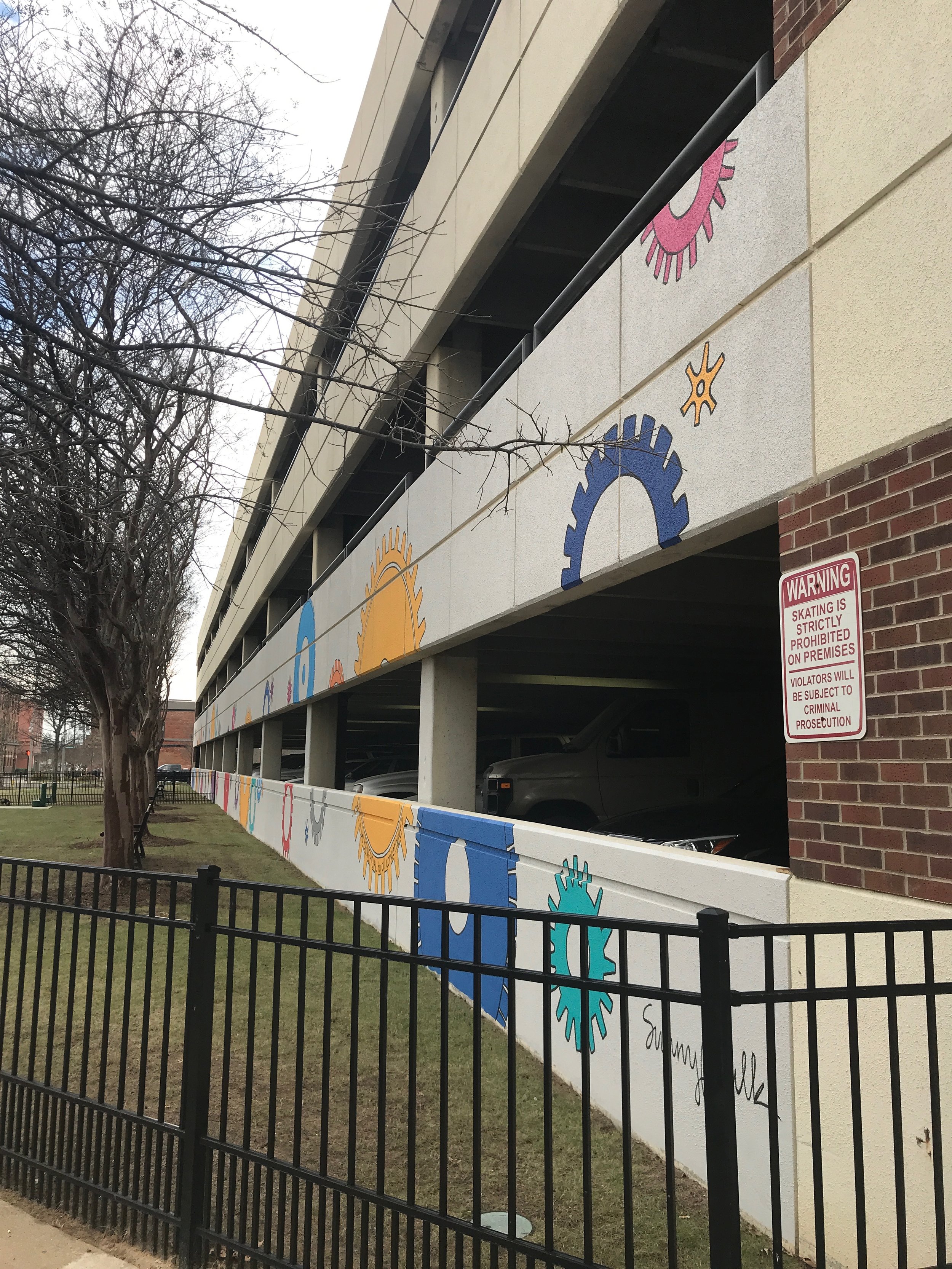  Day Nine: Finished Rotary Club Dog Park Mural, 2018. 