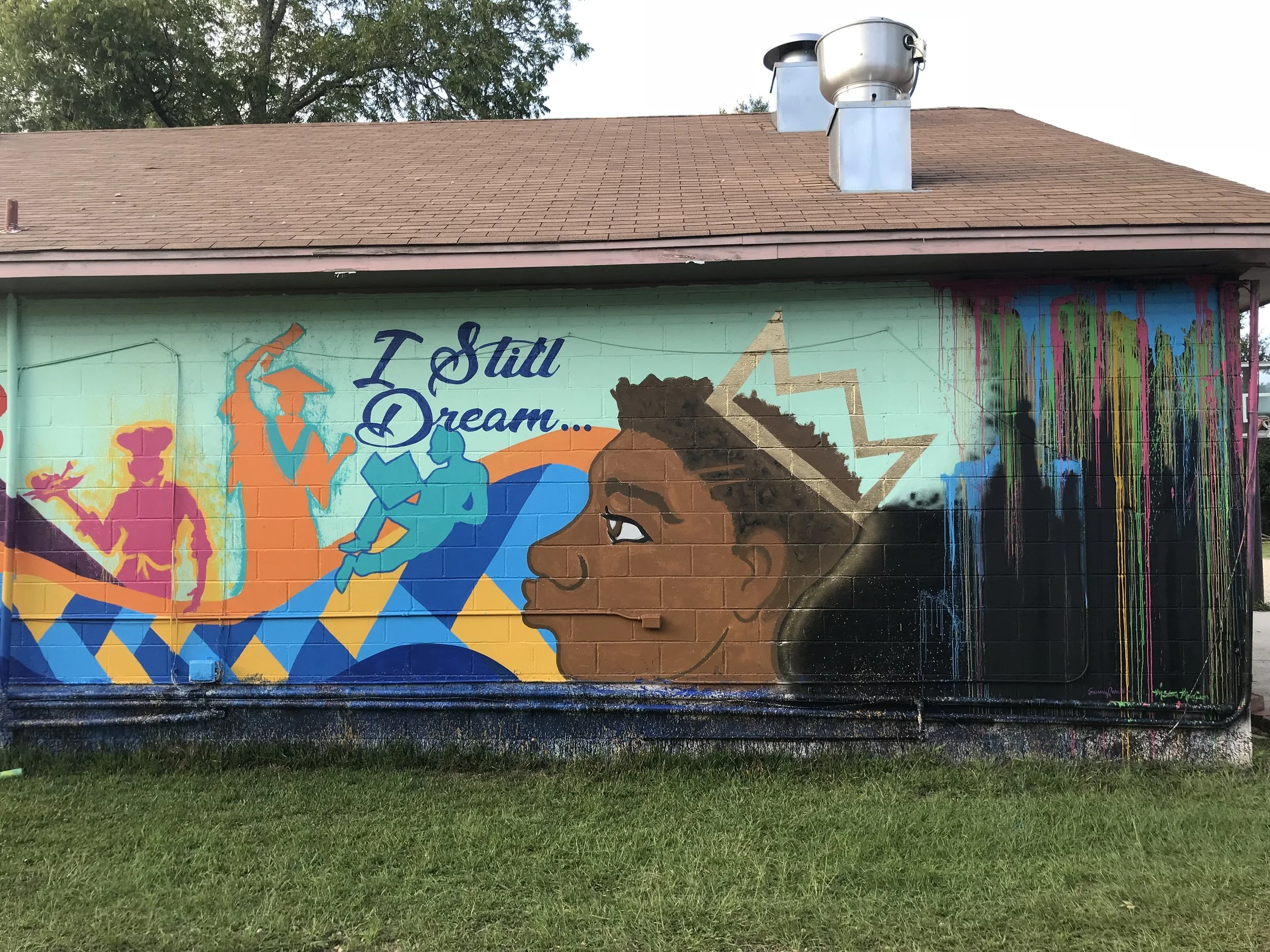 That’s My Child mural, Montgomery, AL 2018. Painted with Milton Madison.