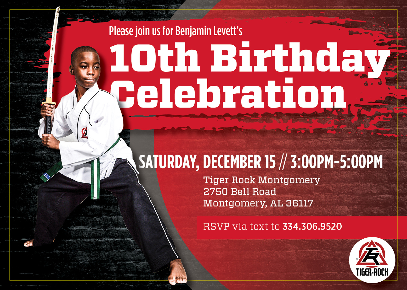 Birthday invitation, 2018.