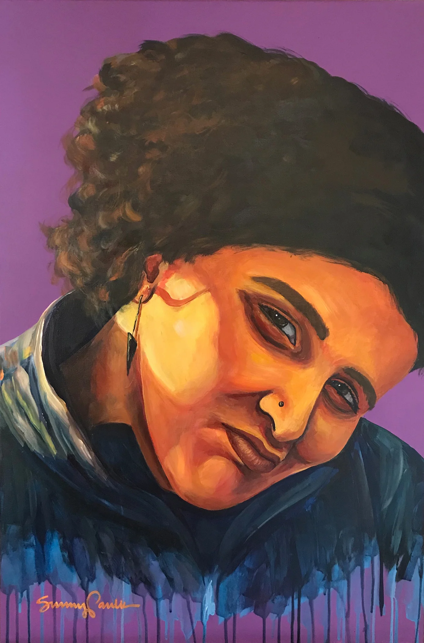 Going Into Today Like… 24” x 36” acrylic on canvas, 2019.