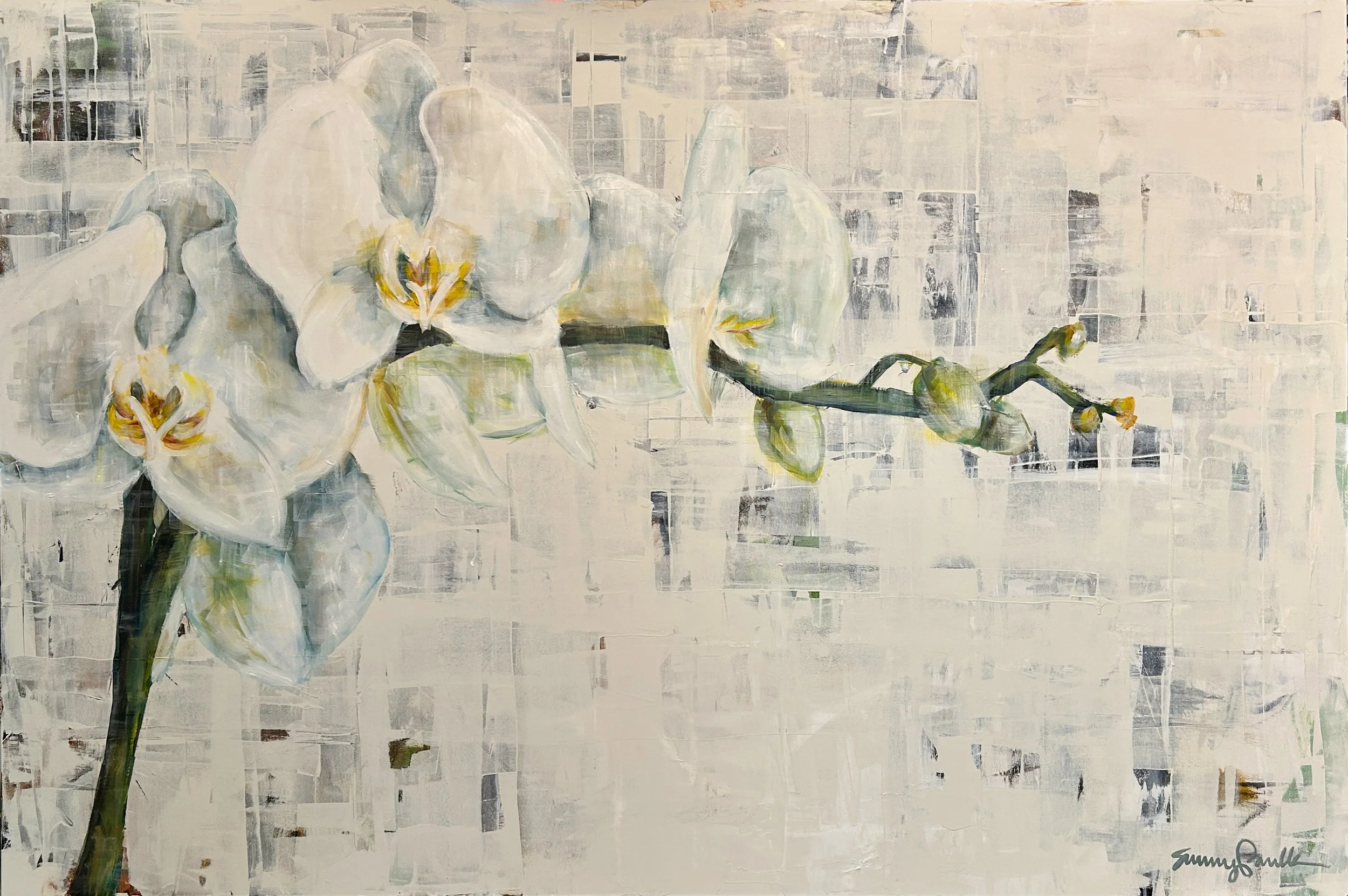   Resilience.  6’ x 4’ acrylic on canvas, 2025.  Sold  
