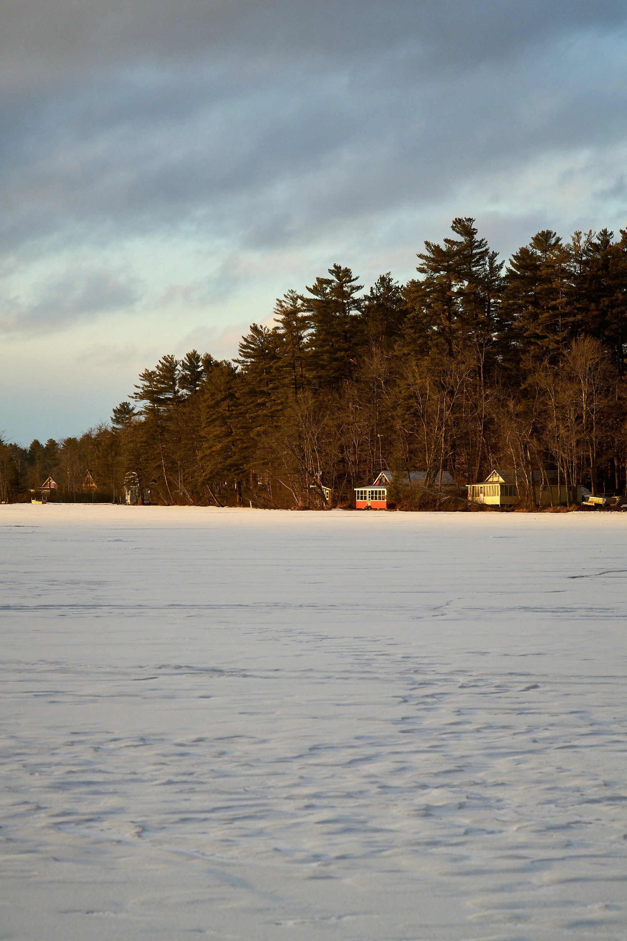 Five Images Made While Standing On a Frozen Lake.
