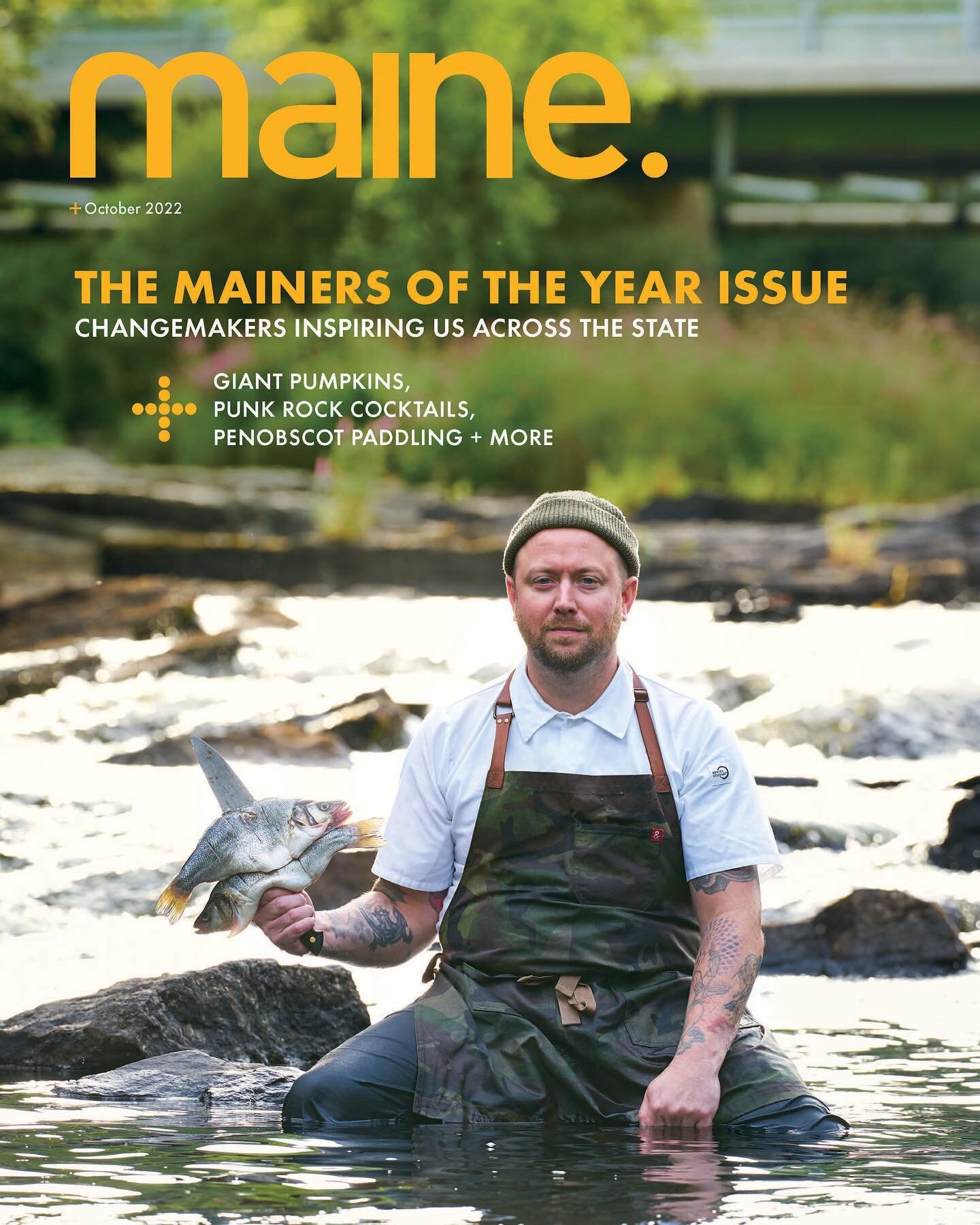 @iamchristianhayes, photographed in the Royal River for The Mainers of the year issue of @themainemag. Can&rsquo;t fully express how excited and honored I am not only to see this image on the cover but to see the feature it&rsquo;s a part of finally 