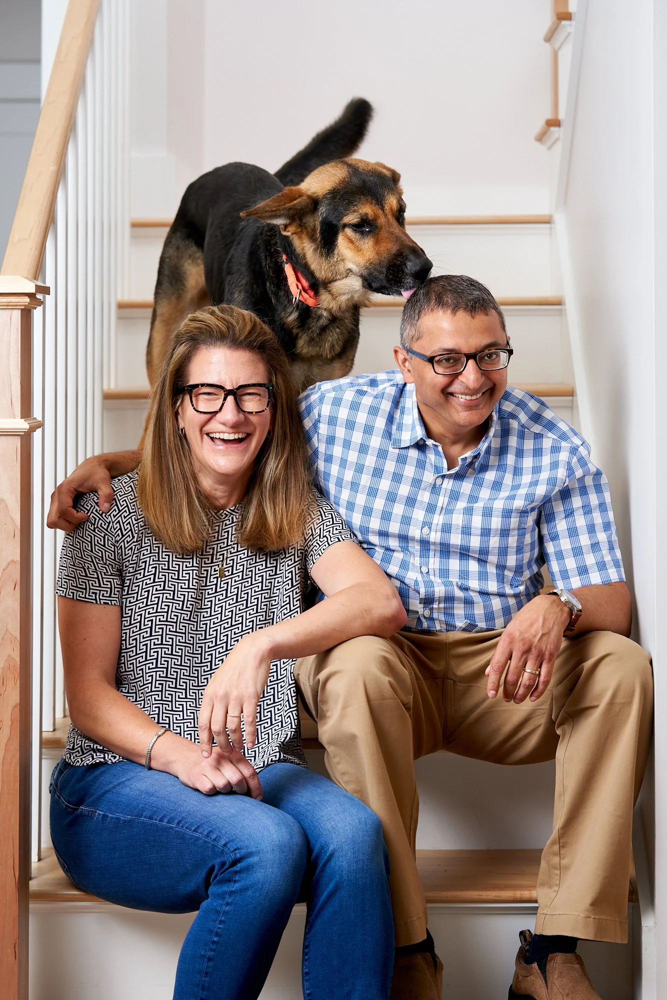 Dr. Nirav Shah with his family, Shah For Maine Campaign, Portrait, Ben Macri, Maine