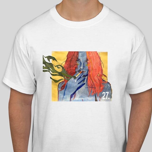 I am supper excited to announce the release of my album everywhere you stream! I also have some of these dope shirts that can be found for purchase on my site! Link in bio it&rsquo;s also just skylrcarrow.com haha special thank you to @alex_perry_art