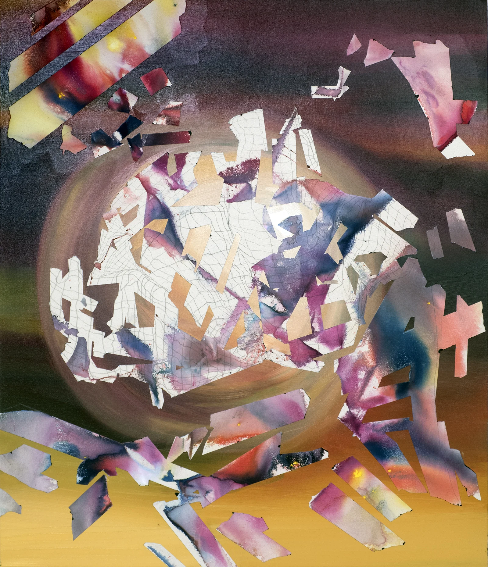 Spontaneity 8, 2016 oil, acrylic, and graphite on canvas 45" x 38.5"