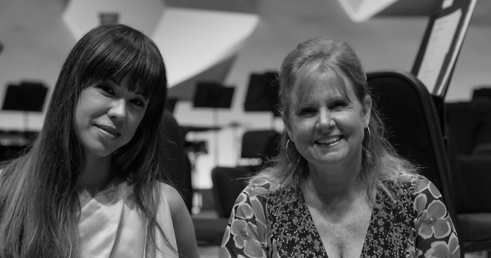 Principle Conductor Sarah Hicks and Julie Oliver