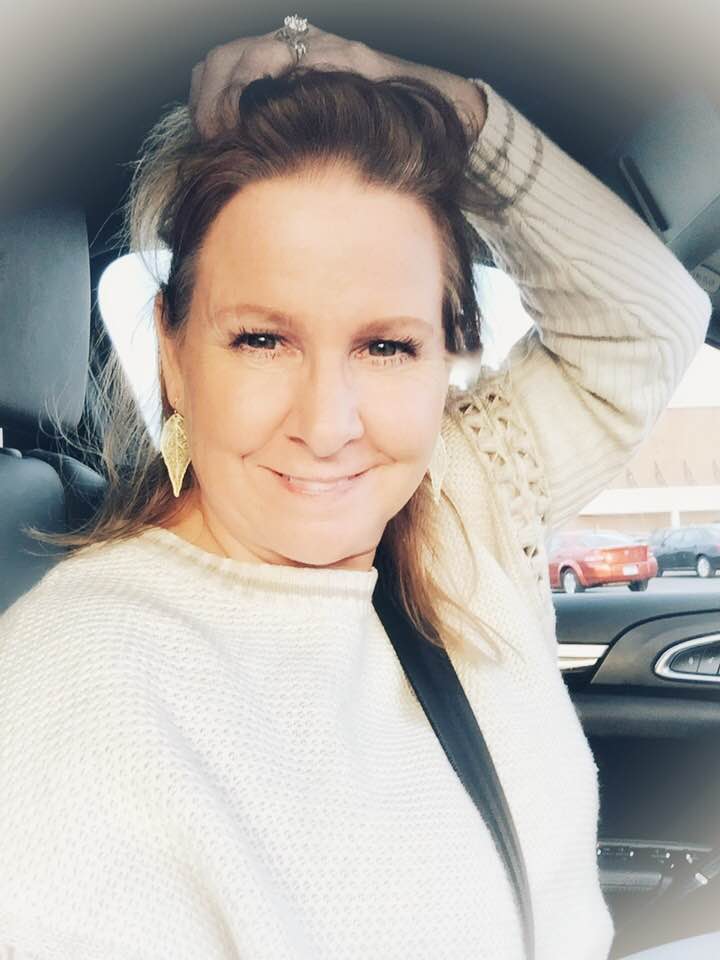 Photo of Me - October 14, 2018 - Photo taken by me in the car after a make-up artist showed me how to pencil in eyebrows and I have yet to be able to repeat her example, ha!.jpg