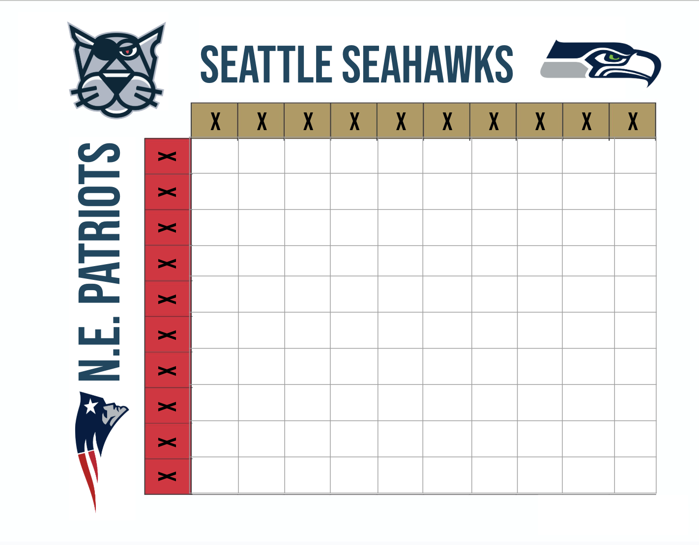 LA Cougars Super Bowl Squares Fundraiser