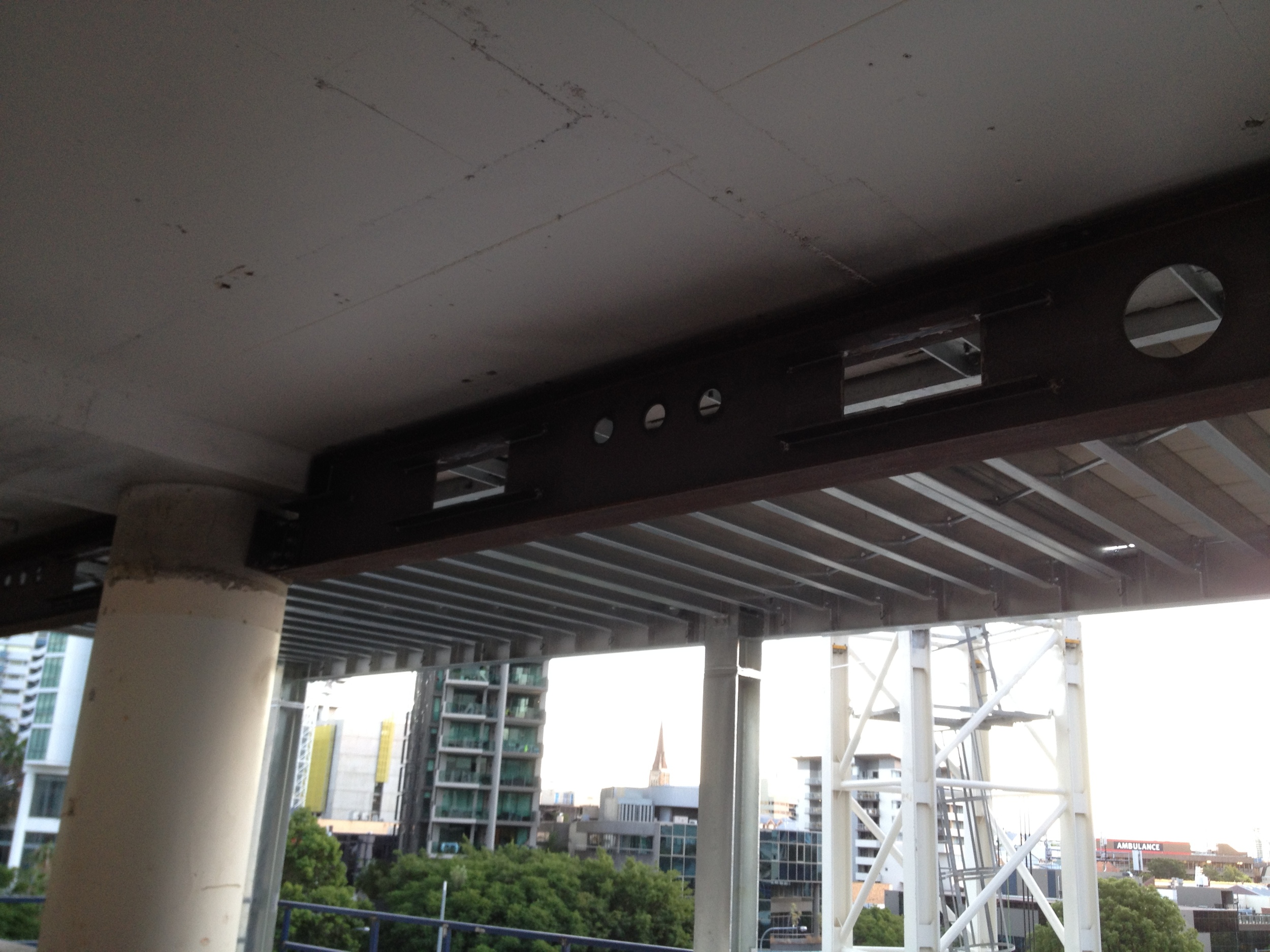 Installed steelwork