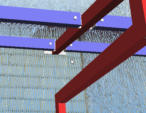 Matching brick courses with connections