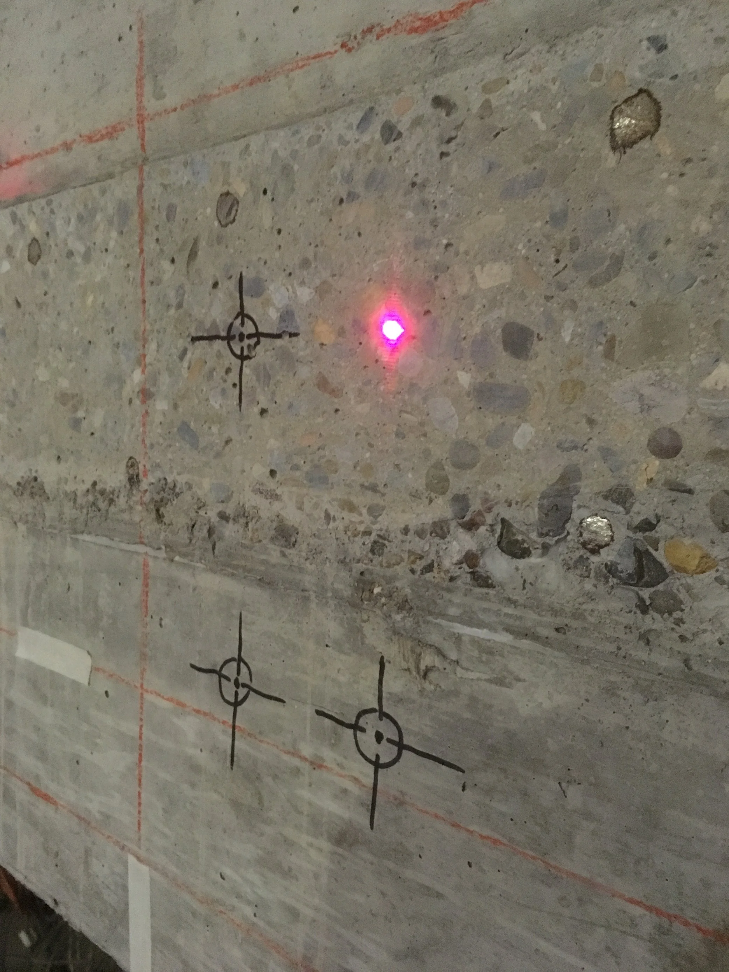 Laser Pointing to next drilling