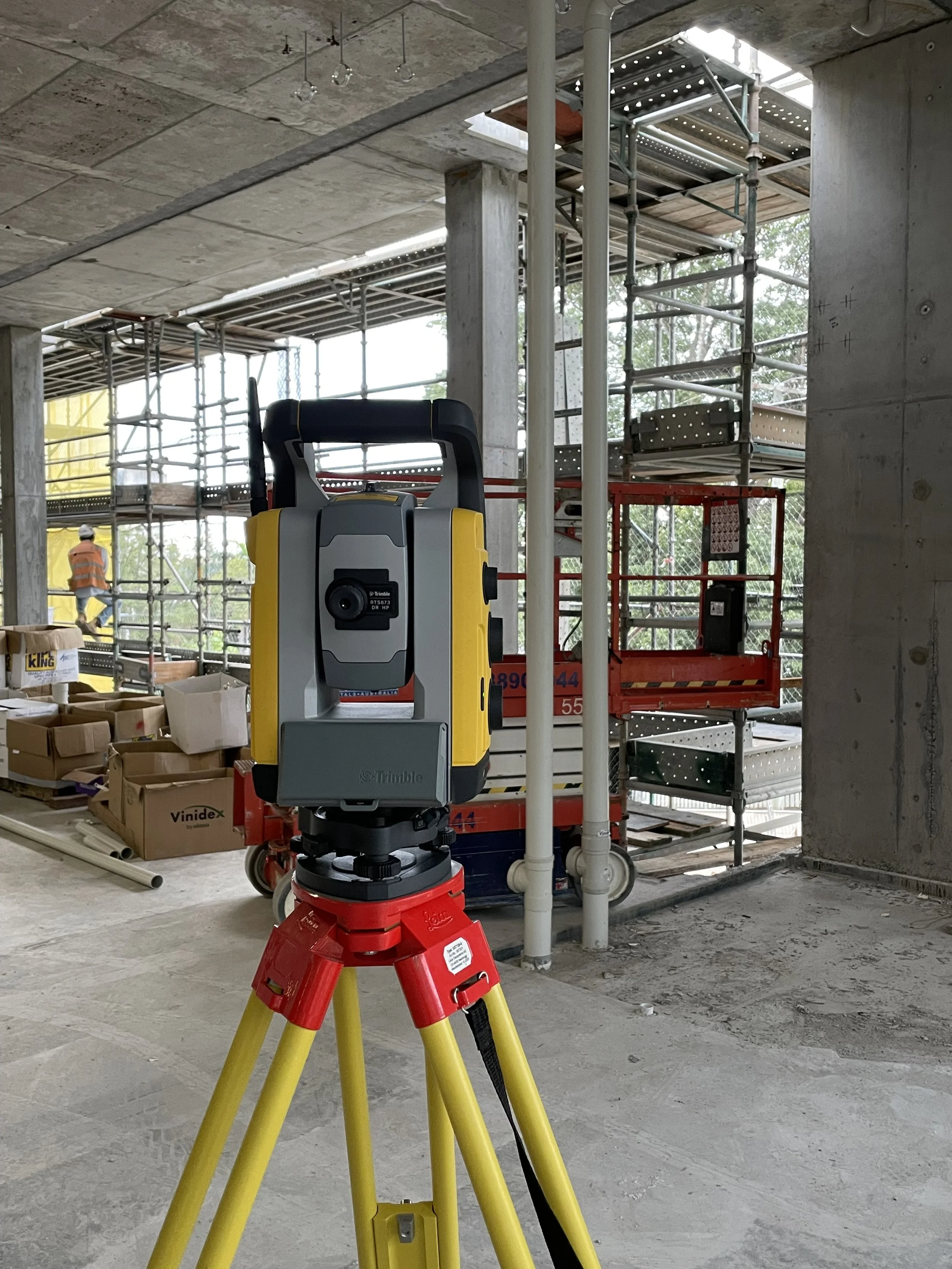  Setting out drillings at the new hospital building at Ipswich 