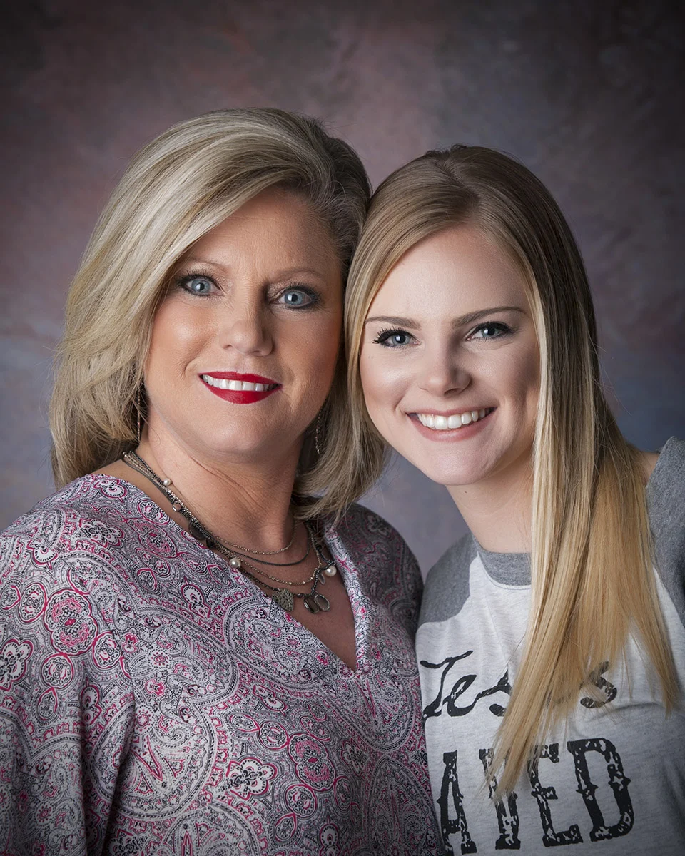 With her lovely daughter, Megan.