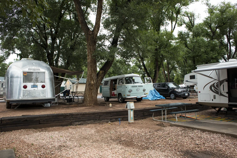 We left Dallas for Colorado Springs, on route to Blaine Washington. We are camping here at the Garden of the Gods Campground.