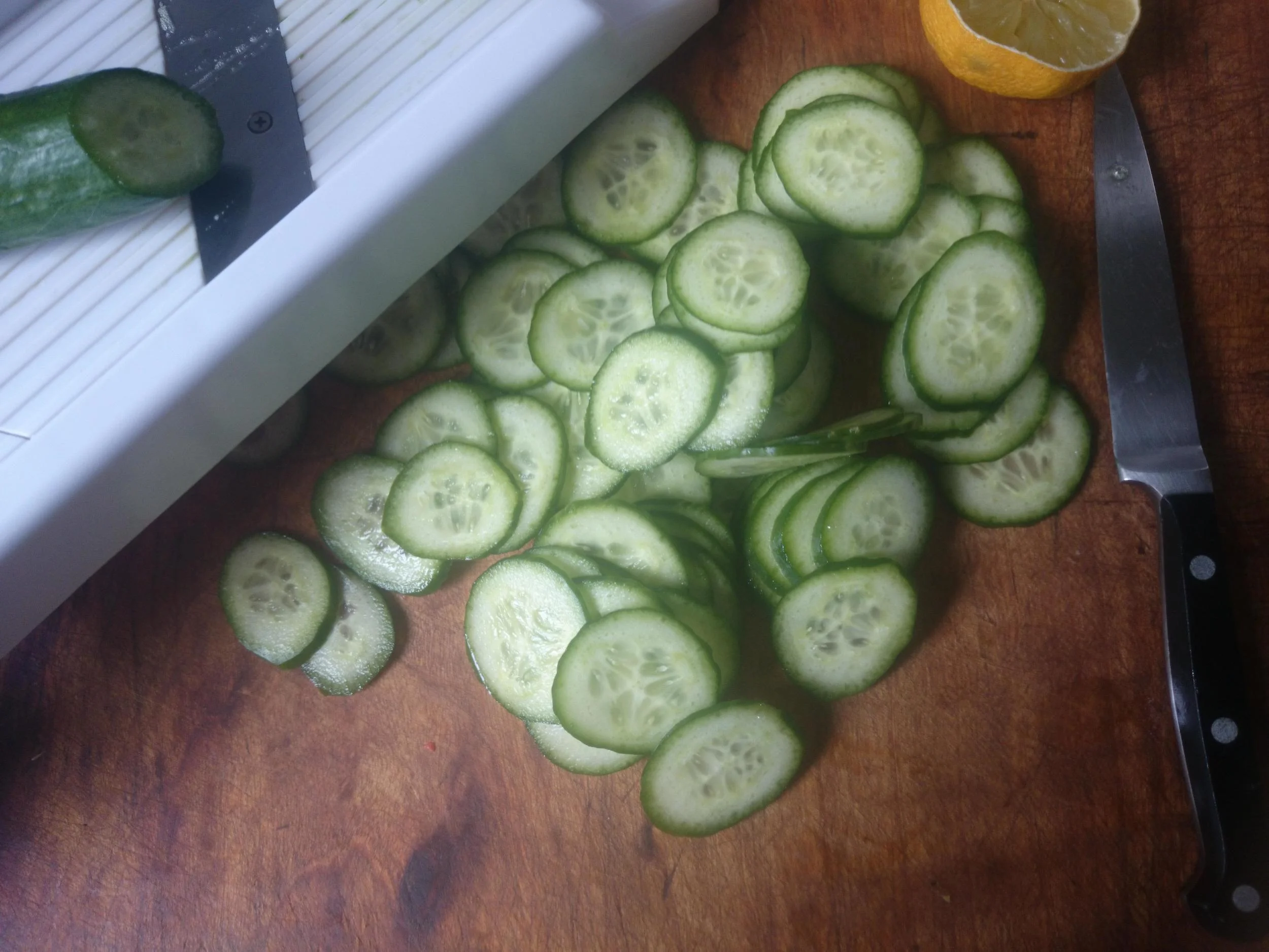 I love my mandolin for the thin slices it makes.