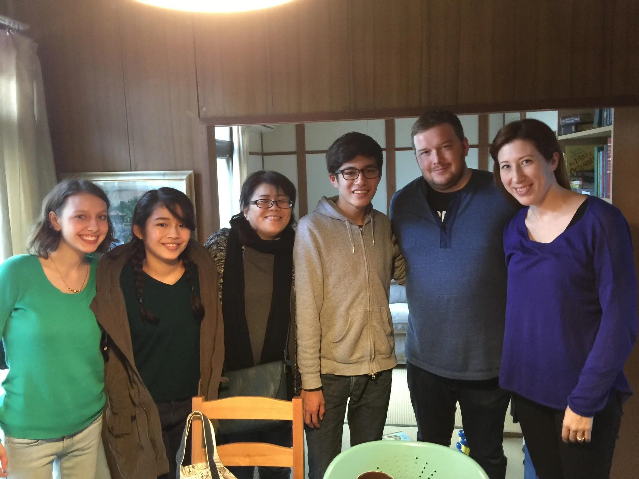 An amazing Japanese family that came over to Joseph and Whitney's cute little Japanese house for tea. Their family is Christian and they even do homeschooling. This is unheard of in Japan.