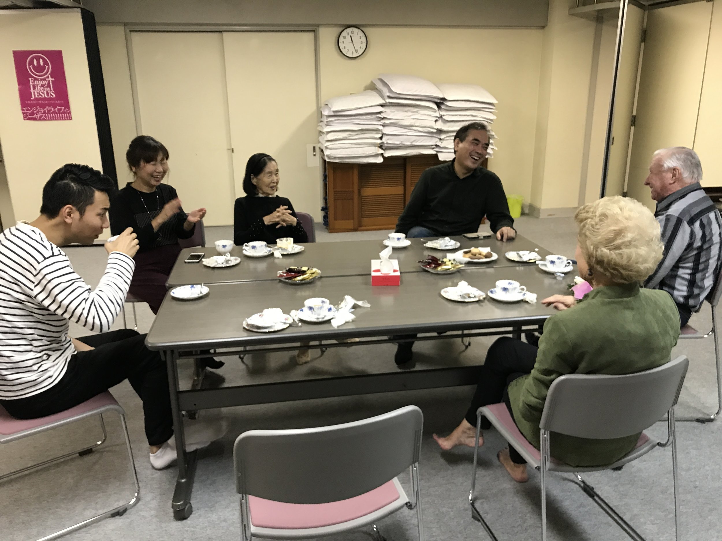 This family represents 3 generations of ministers working in Osaka! Doing an amazing work! I had a good time sharing with the youngest one, who speaks English. We look forward to working together in the future.