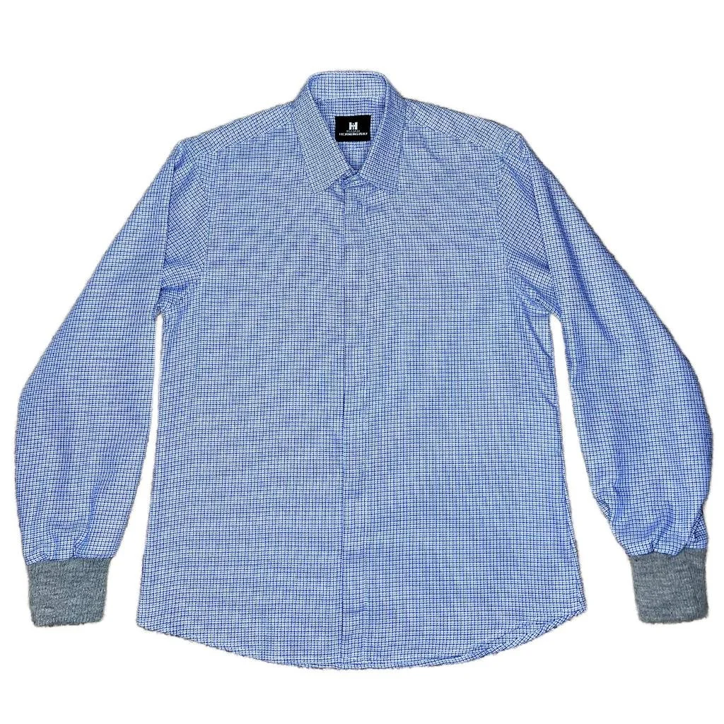 IHSS2419 1 blue weave bleisure shirt.jpeg