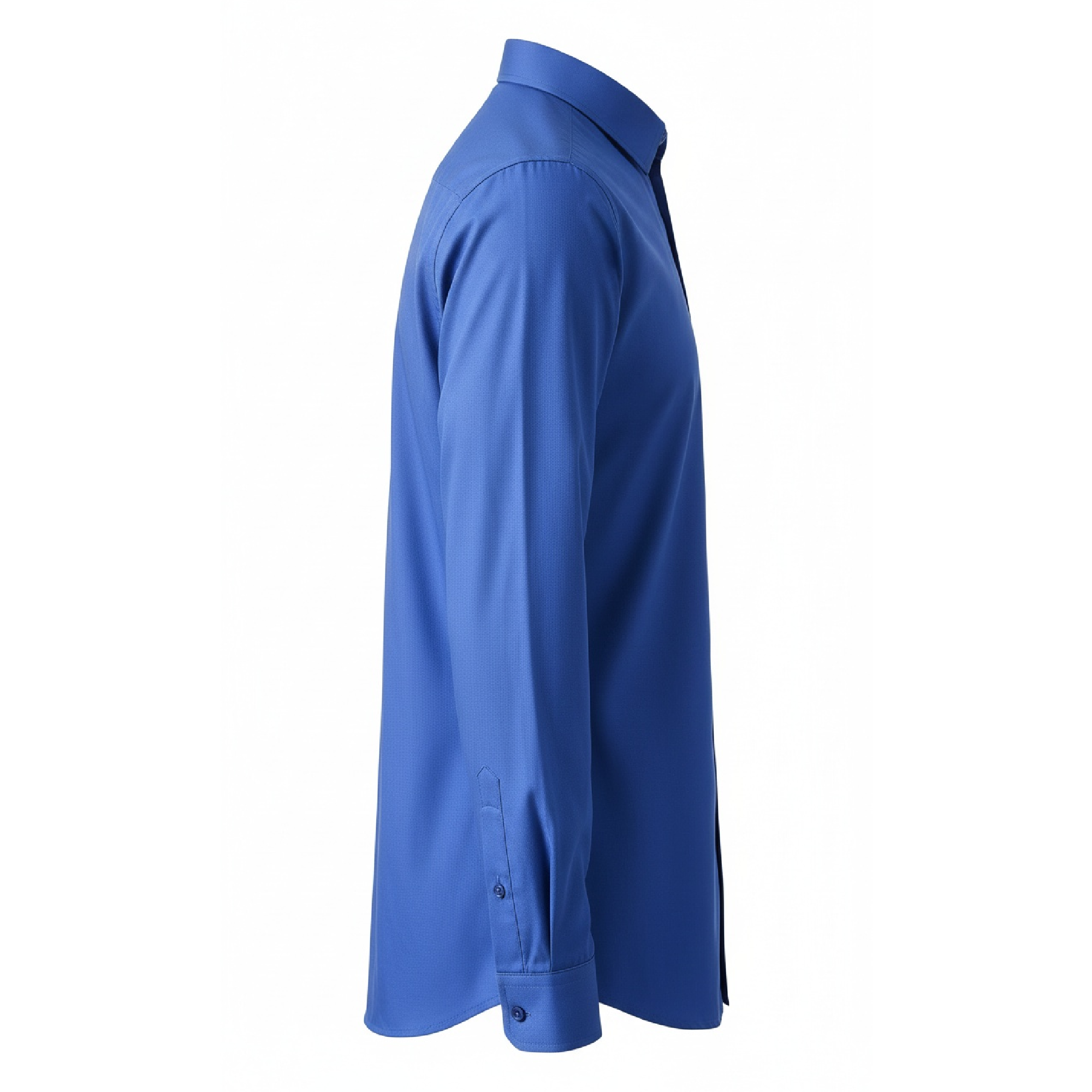 Royal Blue Hidden Placket Shirt2.png