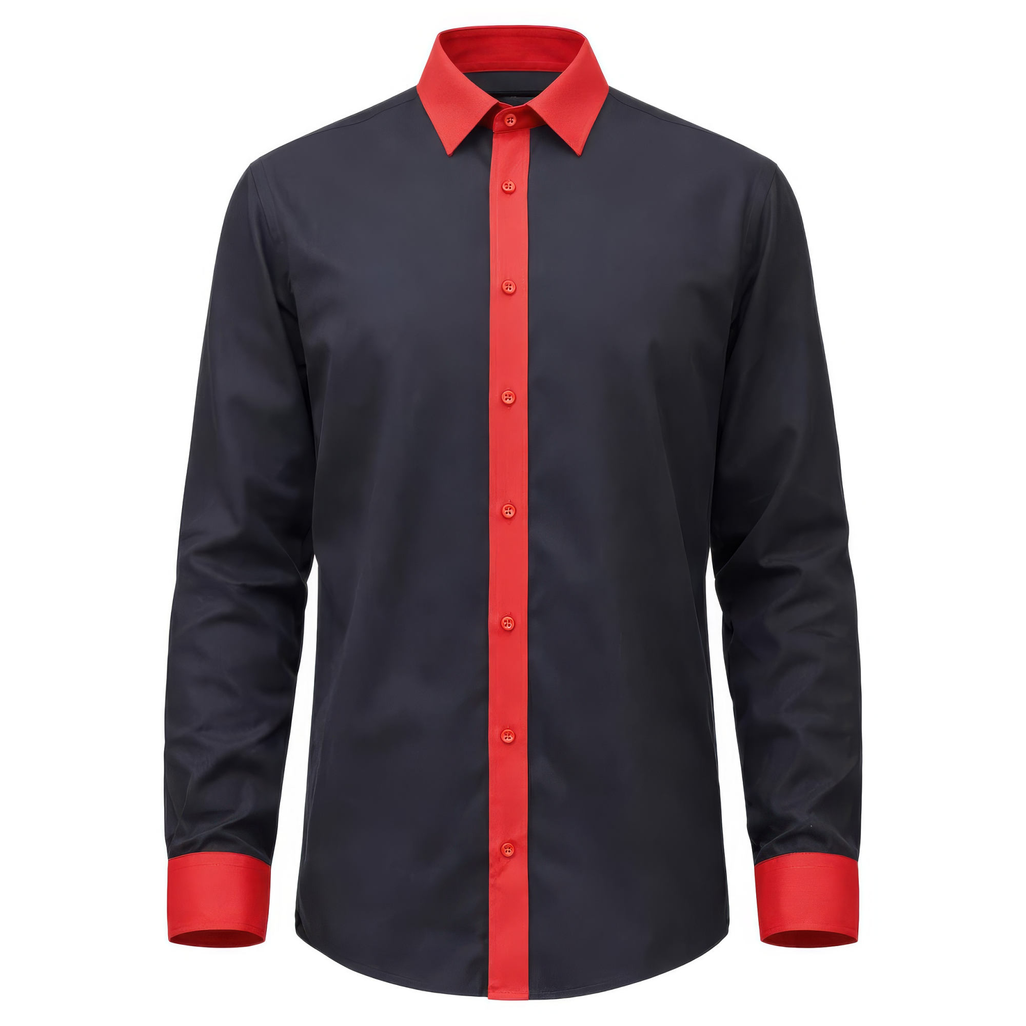 Black Colorblock Shirt