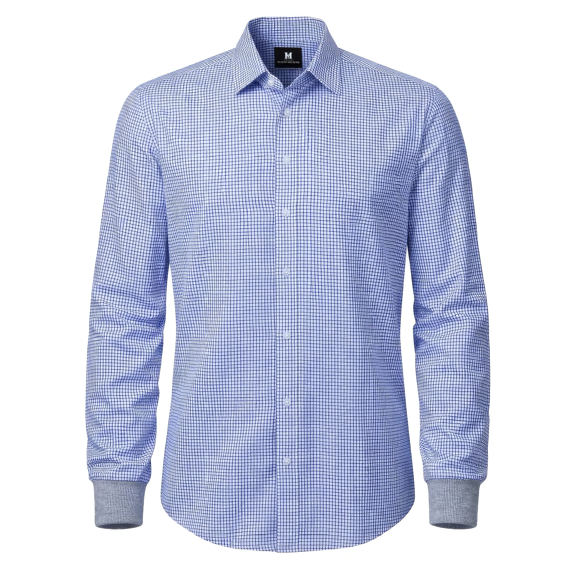 Blue Weave Bleisure Shirt.png