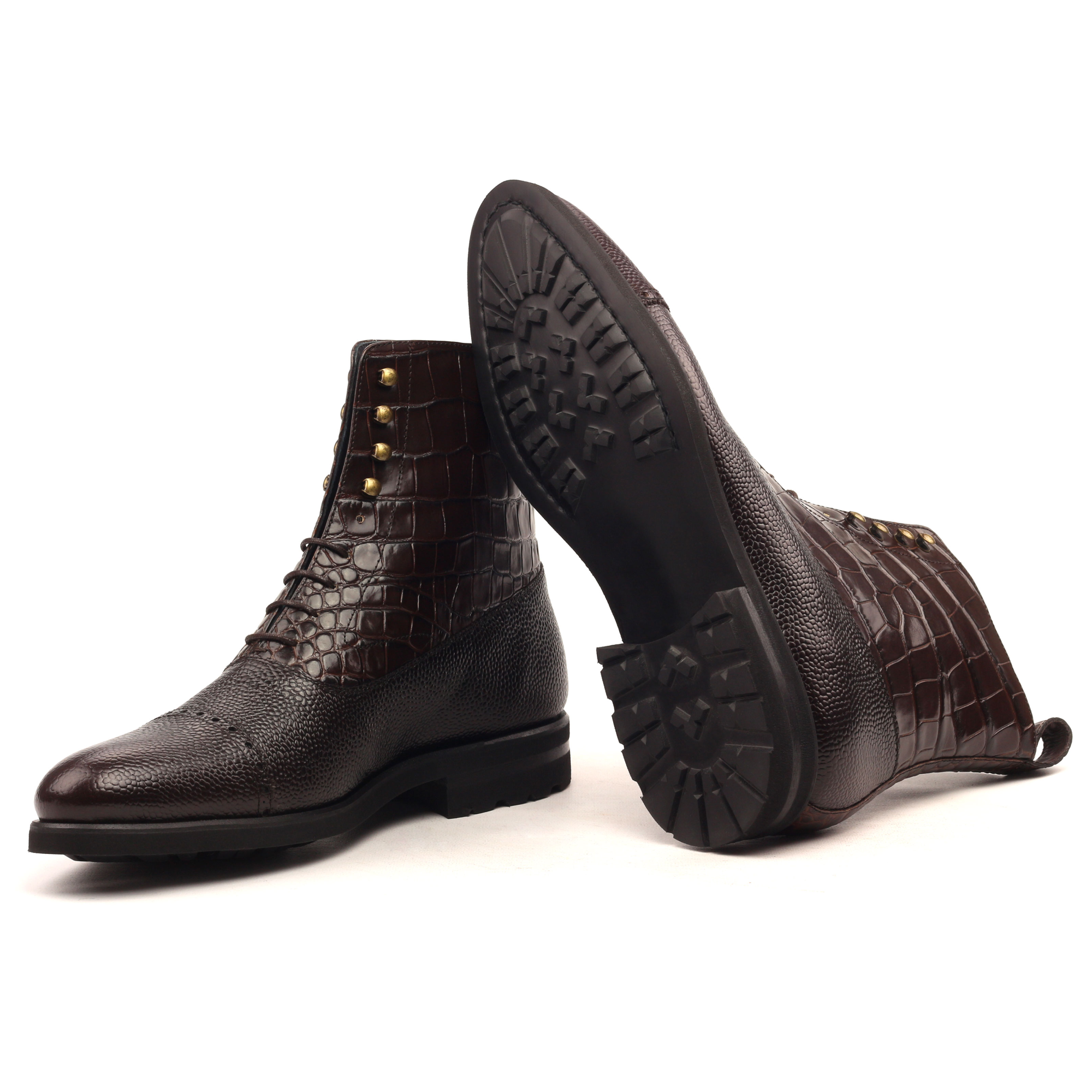 Balmoral Boot - Painted Pebble Grain Dark Brown-Croco Brown-ANG9.png