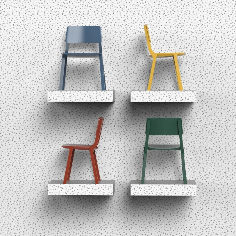 stevedore chairs with a memphis back drop 