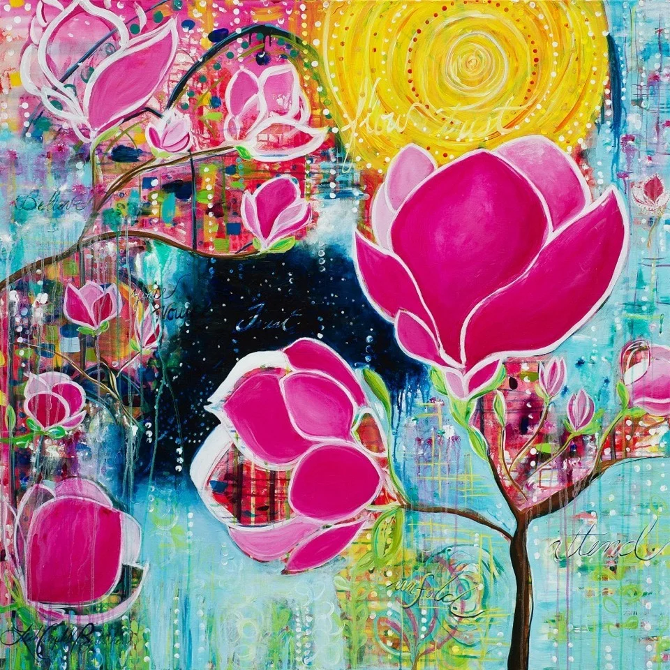 Stained Glass Magnolias