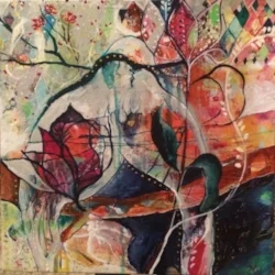 TWO TURTLE DOVES, Leah Campbell Badertscher, copyright 2015, ALL RIGHTS RESERVED (commission)