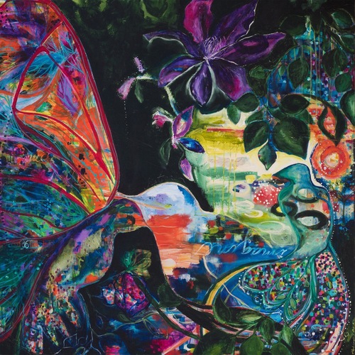 "JUNE" Leah Campbell Badertscher $3,400 sold "So much sacred in the month of June..." - from "Clarity" by John Mayer