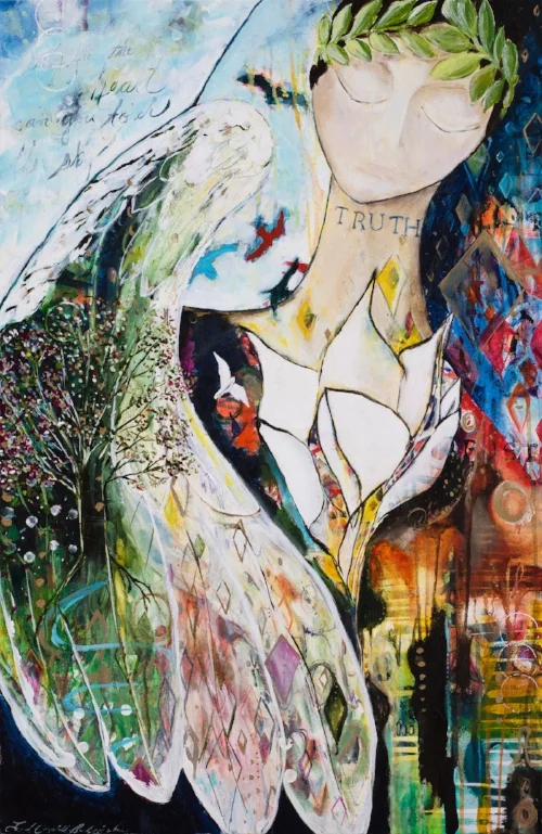 TRUTH RISING, Leah Campbell Badertscher, copyright 2015, ALL RIGHTS RESERVED (commission)