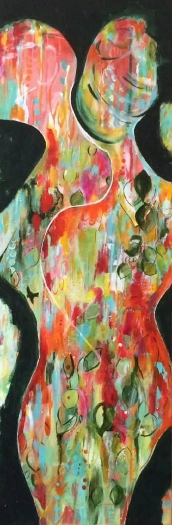 SECRET GARDENLeah Campbell Badertscher, 201512x36 original acrylic on canvasThis painting is only available in the original(i.e., no reproductions will be made).“Every woman should have a secret garden,” was a beautiful piece of wisdom that a mentor…