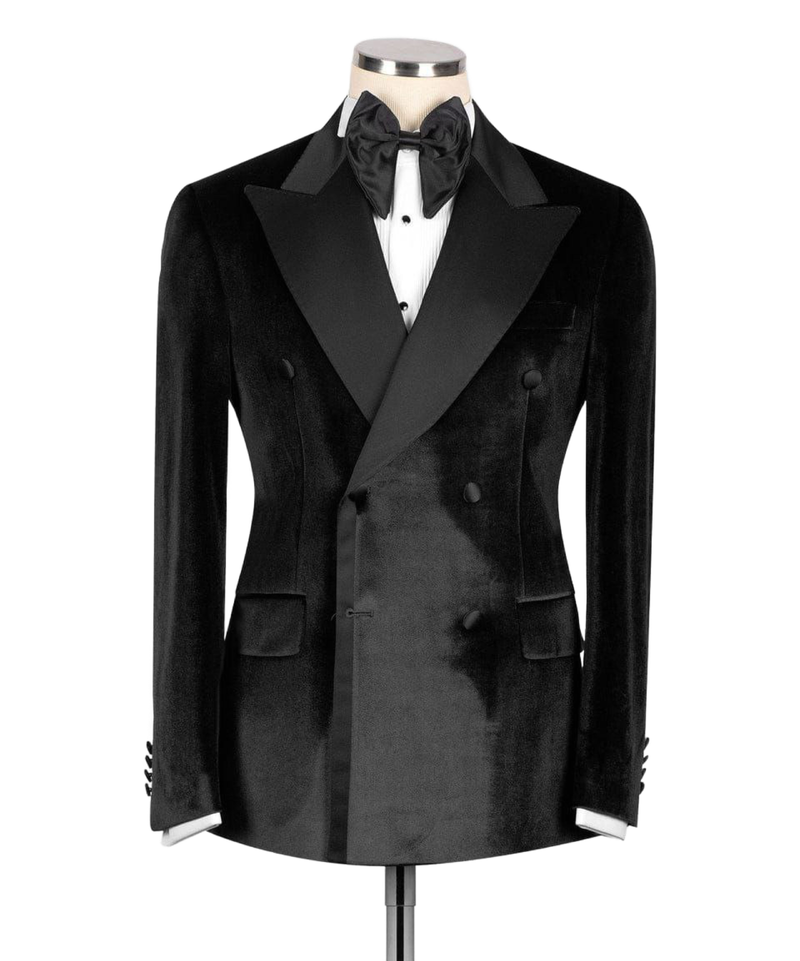 BLACK VELVET DOUBLE BREAST TUXEDO