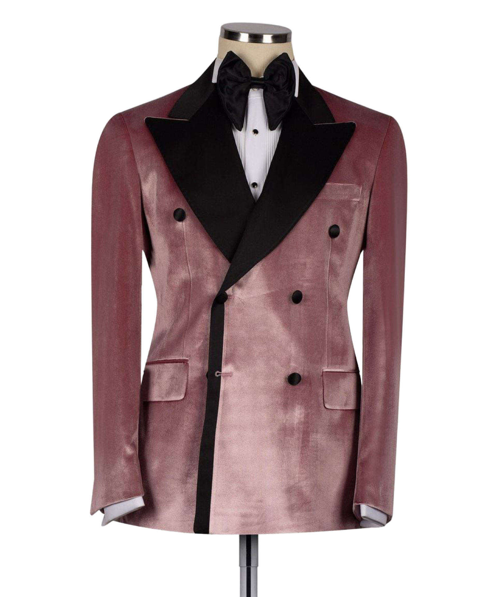 MAUVE VELVET DOUBLE BREAST TUXEDO (Copy)