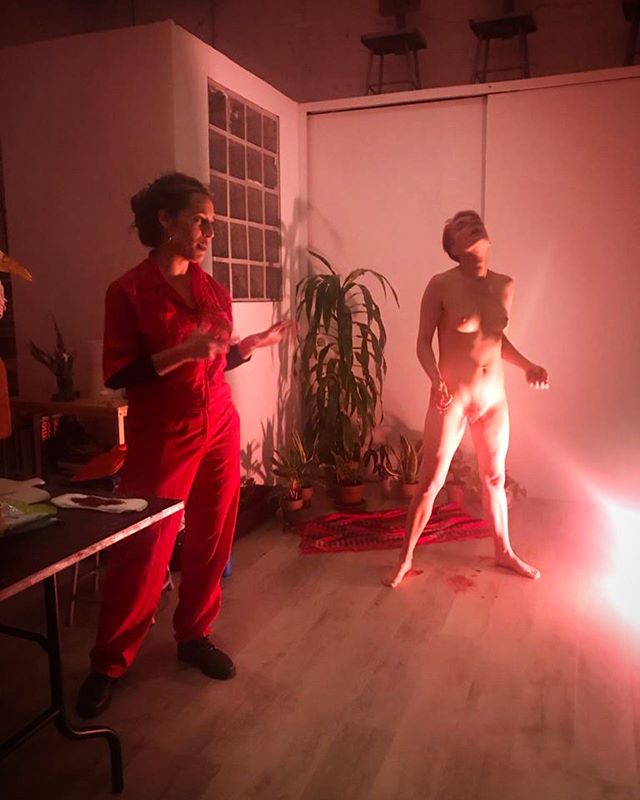 Last night&rsquo;s Drink and Draw at @supermoonartspace was about de-romanticizing our cycles and portraying them in all their raw, bloody glory. The poses ranged from menarche to muerte al patriarcado, and the Amazonian soundscape helped immerse us 