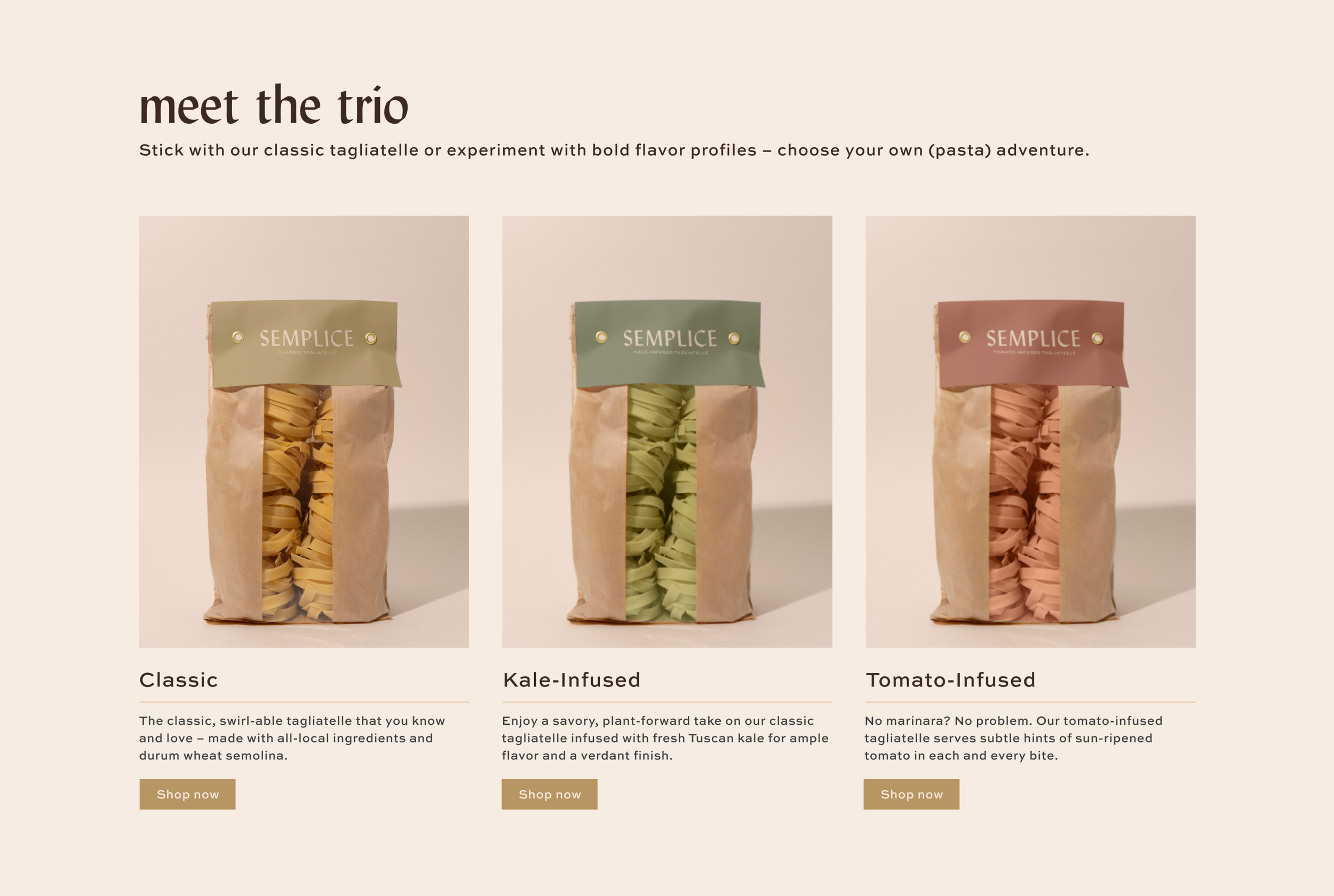Semplice Pasta Packaging Design