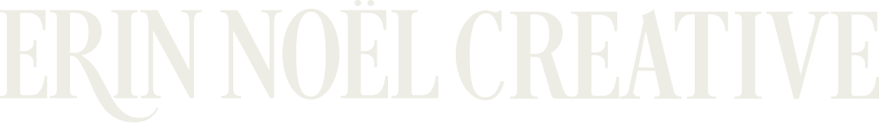Erin Noel Creative White Primary Logo