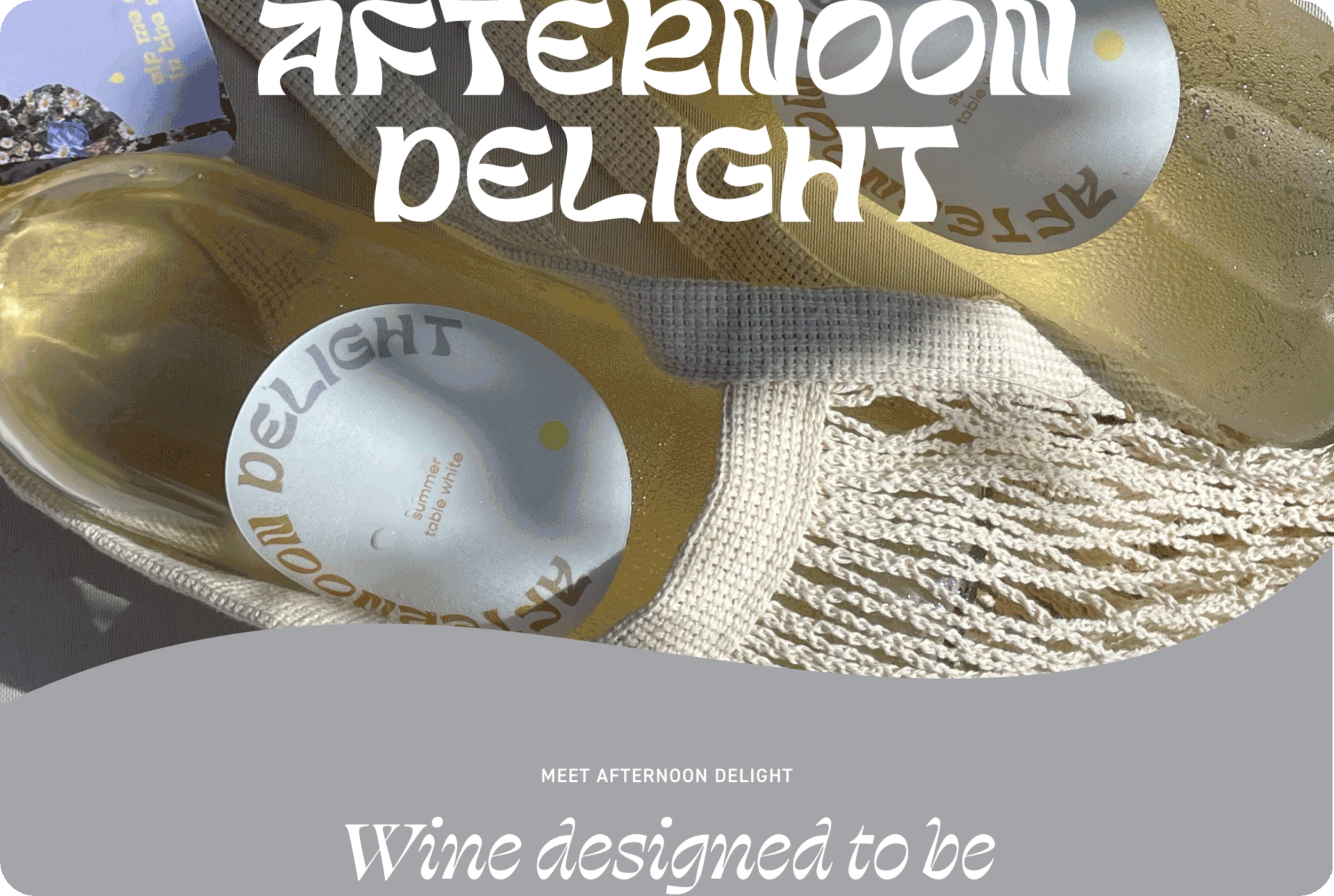 Afternoon Delight natural wine website design by Lindsay Scholz Studio