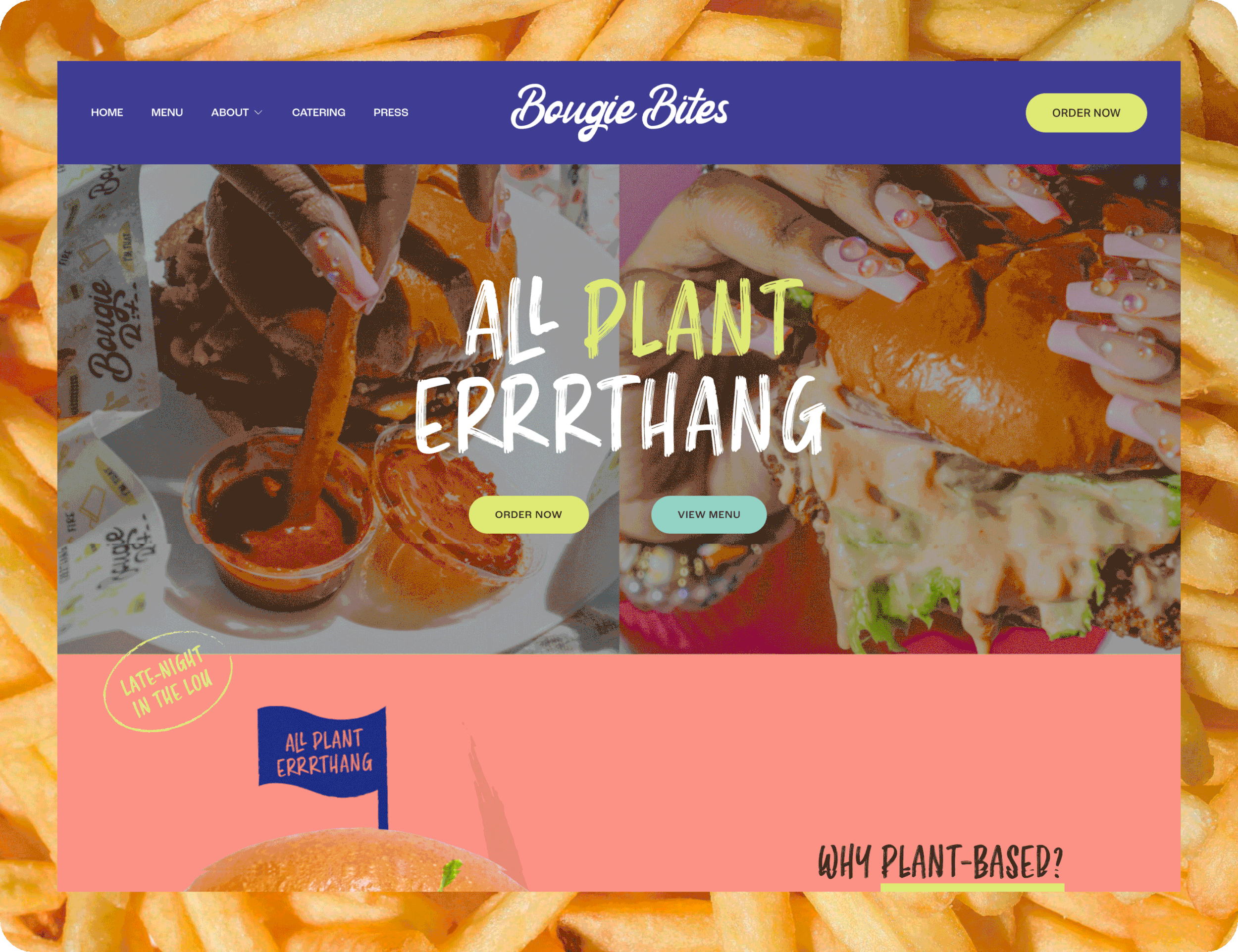 Bougie Bites Website Design