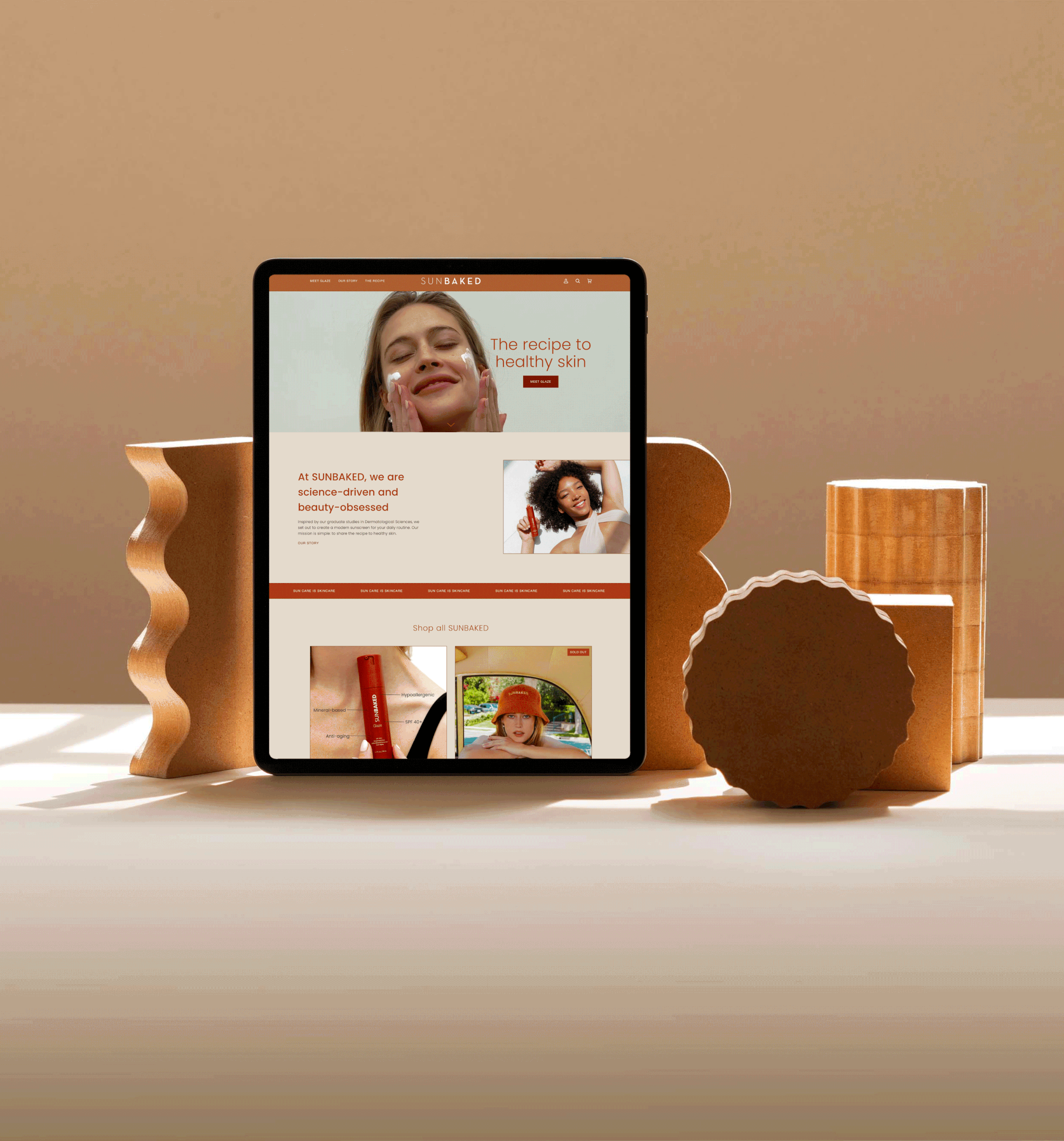 SUNBAKED Shopify website design by Lindsay Scholz Studio