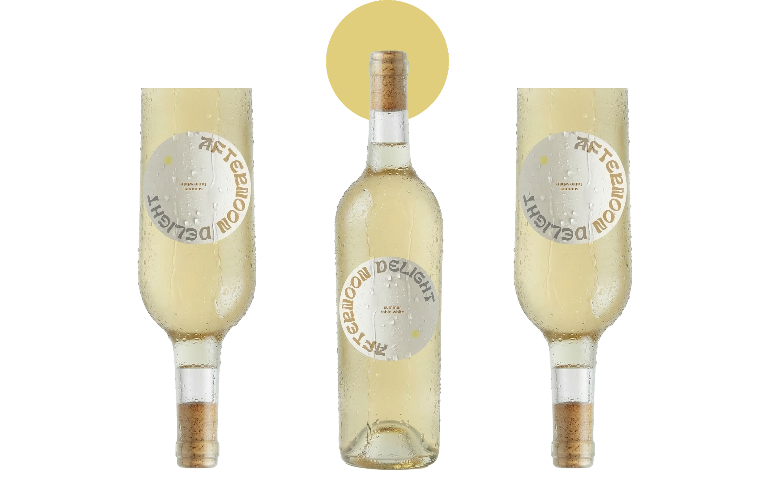 Afternoon Delight natural wine packaging design by Lindsay Scholz Studio