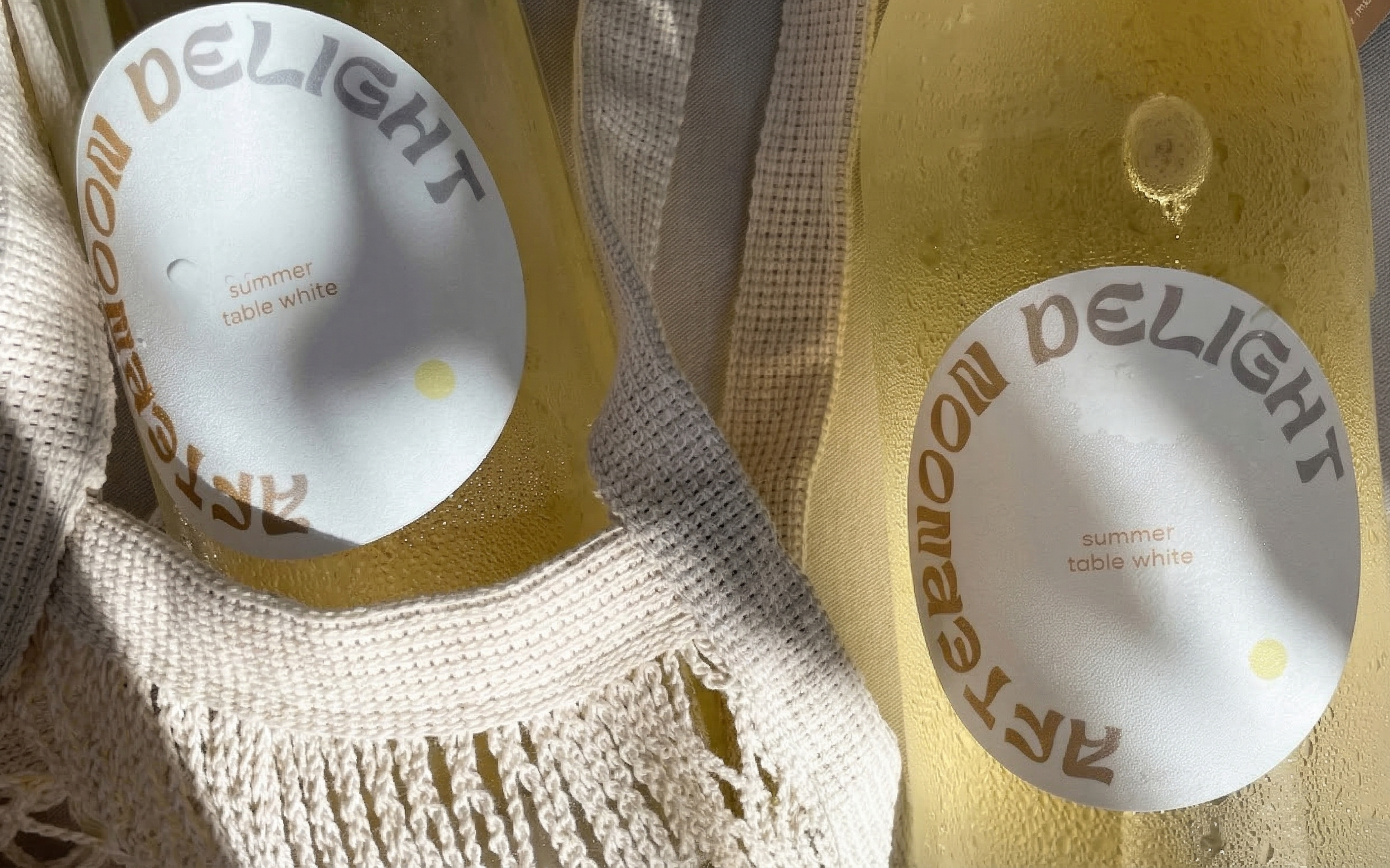 Afternoon Delight natural wine packaging design by Lindsay Scholz Studio