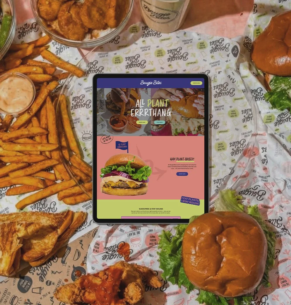 Bougie Bites website design by Lindsay Scholz Studio