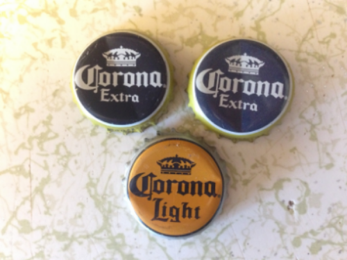 Beer bottle caps circa 2000 - 2002 found in my glovebox. Statute of limitations?