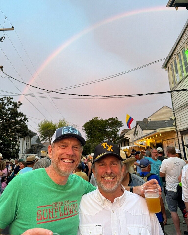Double Drifter spotting in New Orleans with a rainbow for the Stones show!