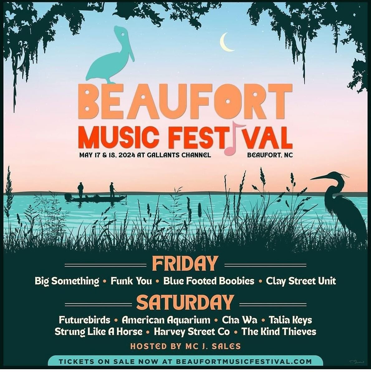 We&rsquo;re excited to a featured vendor at the @beaufortmusicfestival this weekend. Look for our music-inspired and Camp Morehead apparel and accessories. Preview our goods at DrifterMerch.com/shop.